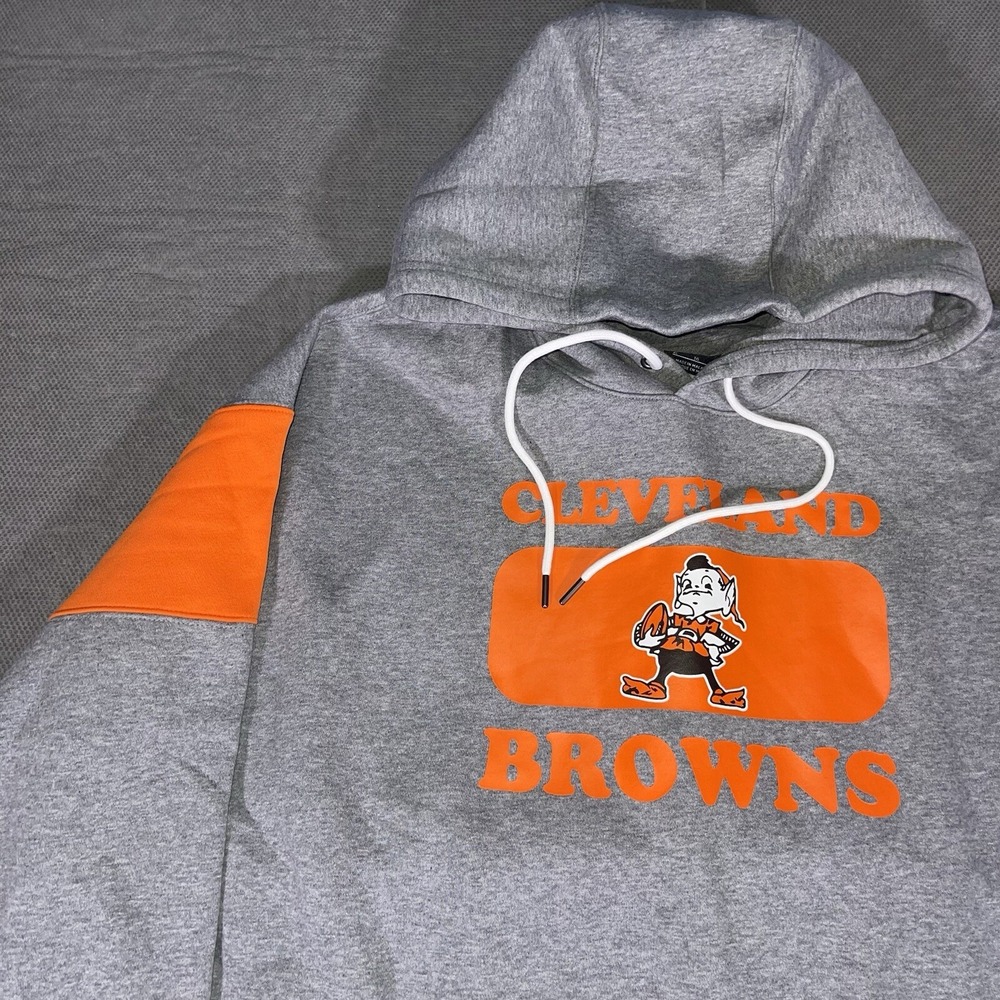Nike Gray and Orange Hoodie